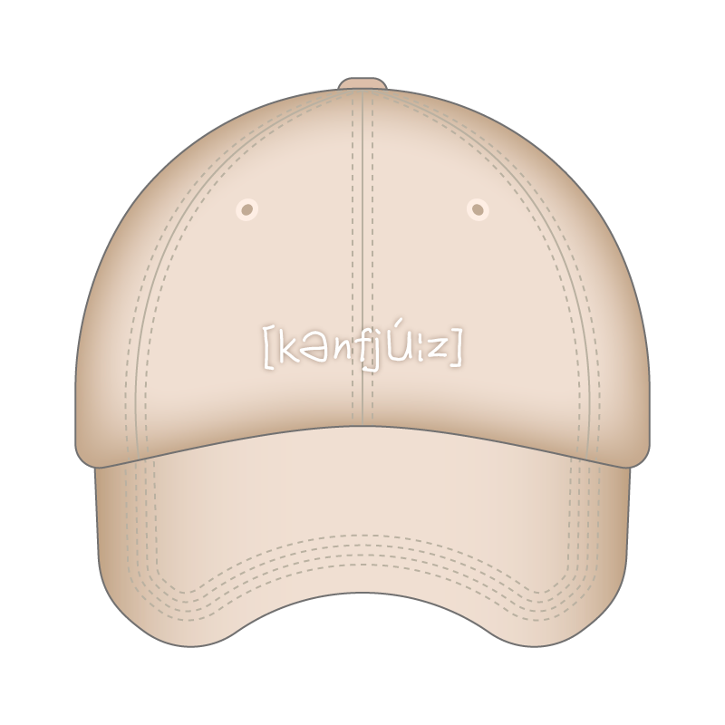 【受注販売】TALK LIVE [kənˈfjuːz] グッズ キャップ